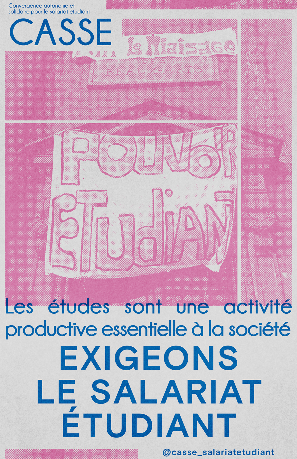 Affiche « Les études comme activité productive »