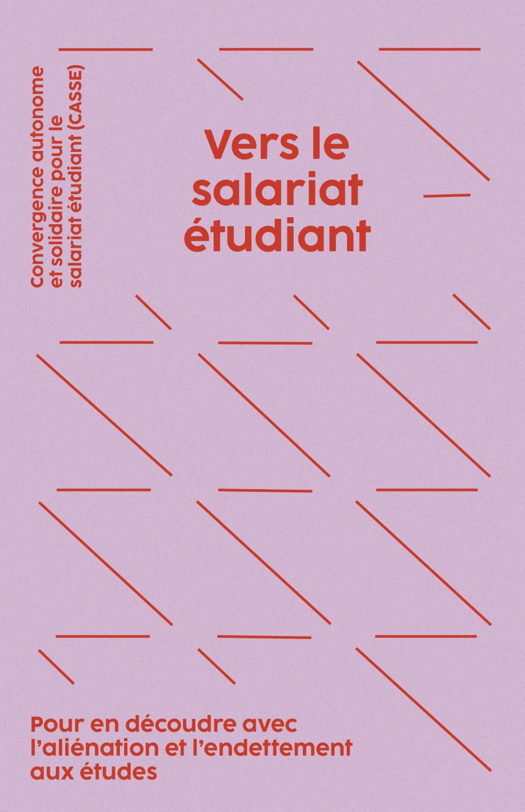 Page couverture du zine "Vers le salariat étudiant"
